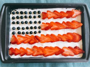 4th of July Independence Day Fruit Tart