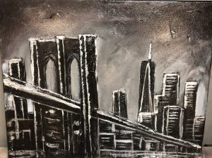 Brooklyn bridge painting